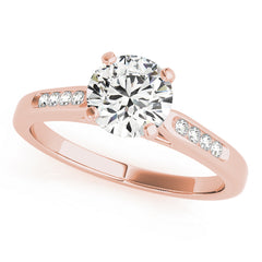 Round Diamond Channel Set Engagement Ring | 0.20 Carat Total Weight