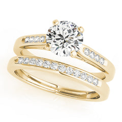 Round Diamond Channel Set Engagement Ring | 0.20 Carat Total Weight