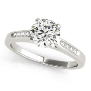 Round Diamond Channel Set Engagement Ring | 0.20 Carat Total Weight