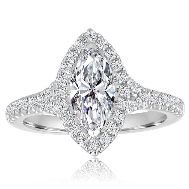 Marquise Center Halo Rings – MarquiseJewelers